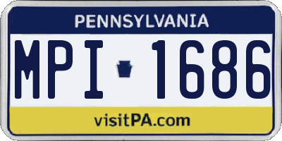 PA license plate MPI1686