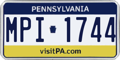 PA license plate MPI1744