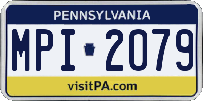 PA license plate MPI2079