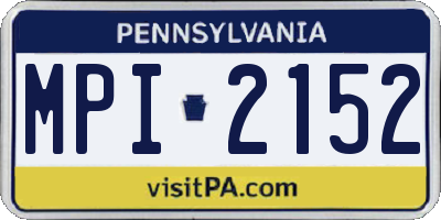 PA license plate MPI2152