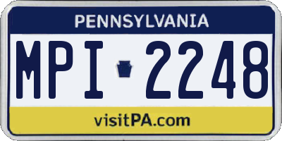 PA license plate MPI2248