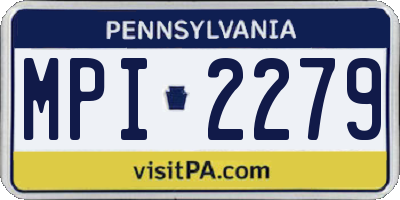 PA license plate MPI2279