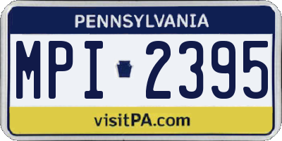 PA license plate MPI2395