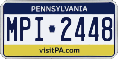 PA license plate MPI2448