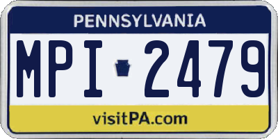 PA license plate MPI2479
