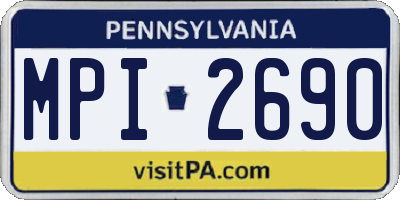 PA license plate MPI2690