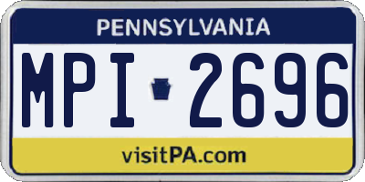PA license plate MPI2696