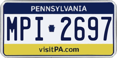 PA license plate MPI2697