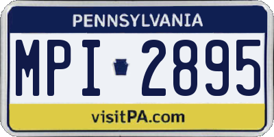 PA license plate MPI2895