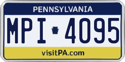 PA license plate MPI4095