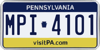 PA license plate MPI4101