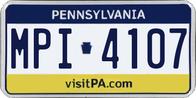 PA license plate MPI4107
