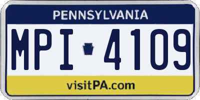 PA license plate MPI4109