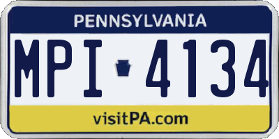 PA license plate MPI4134