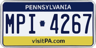 PA license plate MPI4267