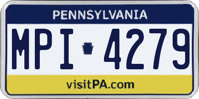 PA license plate MPI4279