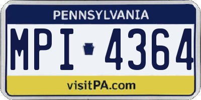 PA license plate MPI4364
