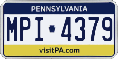 PA license plate MPI4379