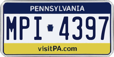 PA license plate MPI4397