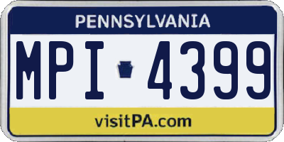 PA license plate MPI4399