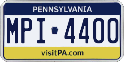 PA license plate MPI4400