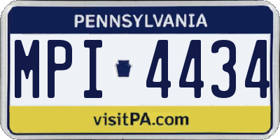 PA license plate MPI4434