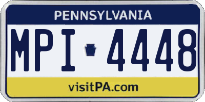 PA license plate MPI4448