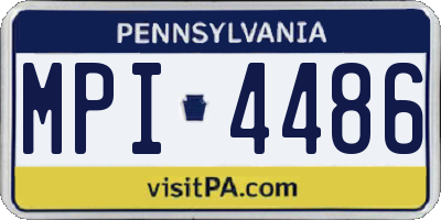 PA license plate MPI4486