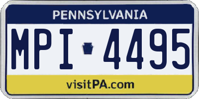 PA license plate MPI4495