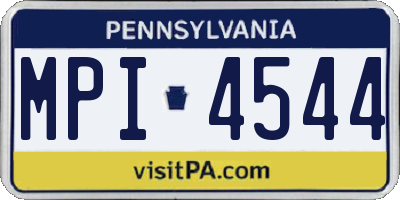 PA license plate MPI4544