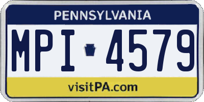 PA license plate MPI4579