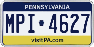 PA license plate MPI4627