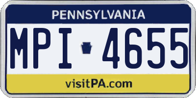 PA license plate MPI4655