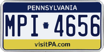PA license plate MPI4656