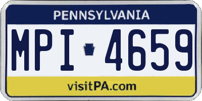 PA license plate MPI4659