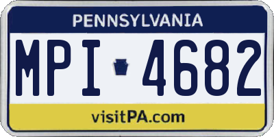 PA license plate MPI4682