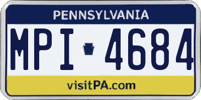PA license plate MPI4684