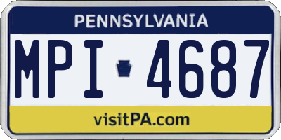 PA license plate MPI4687