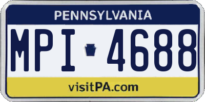 PA license plate MPI4688