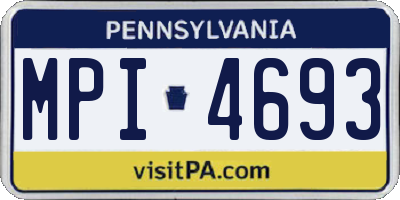 PA license plate MPI4693