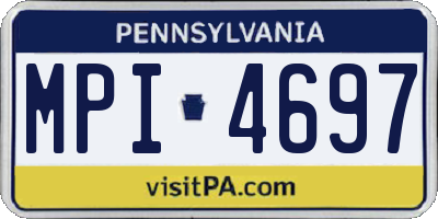 PA license plate MPI4697