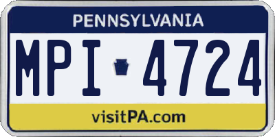 PA license plate MPI4724