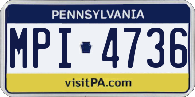 PA license plate MPI4736