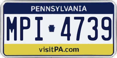 PA license plate MPI4739