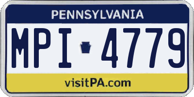 PA license plate MPI4779