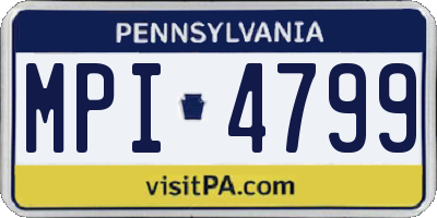 PA license plate MPI4799