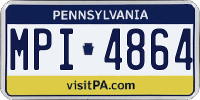 PA license plate MPI4864