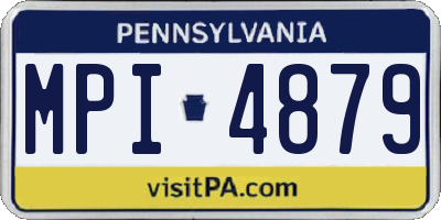 PA license plate MPI4879