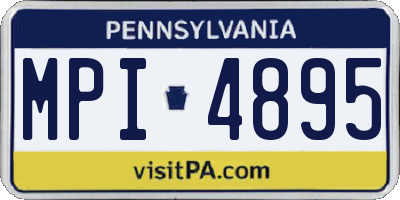 PA license plate MPI4895