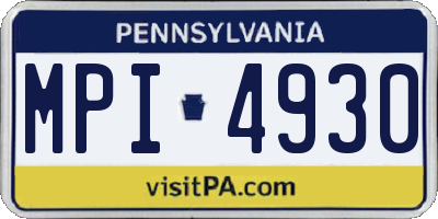 PA license plate MPI4930